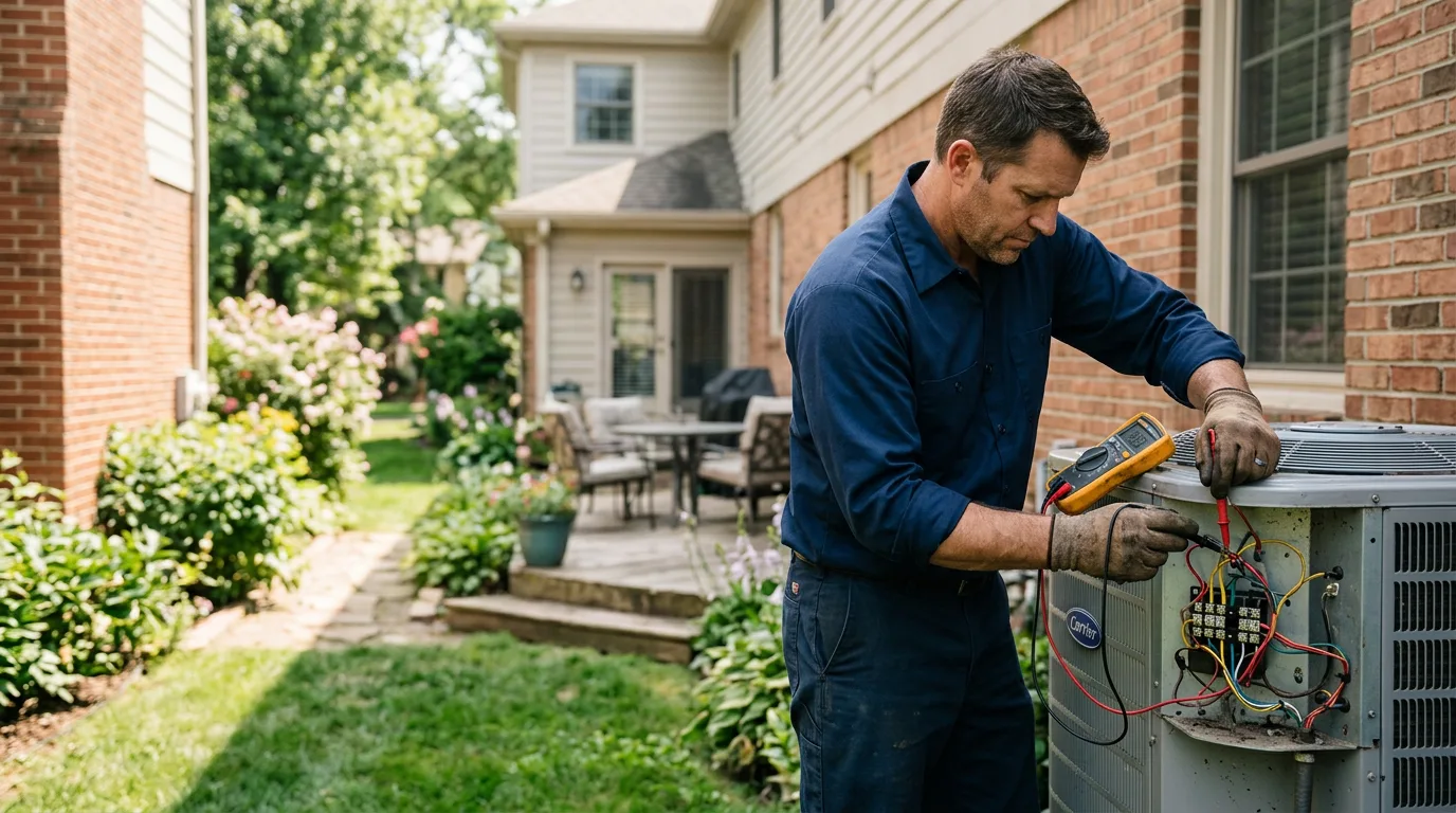 HVAC technician working near Hedrick, IA